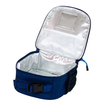 Becco Bags Becco Lunch Box – Navy Open