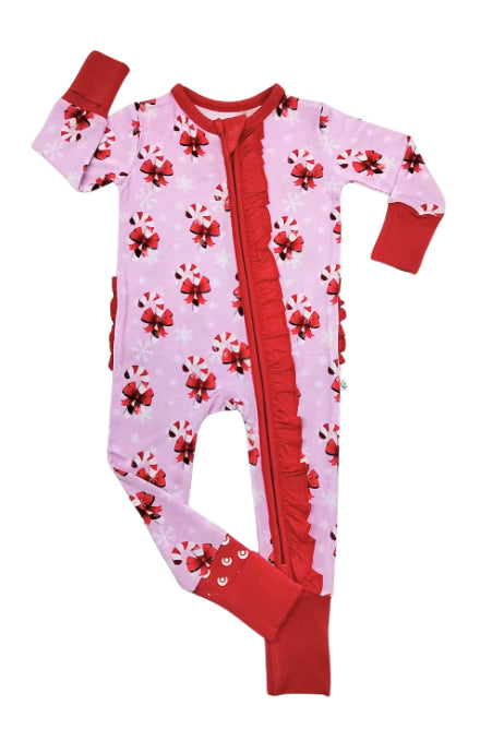 Candyland Dreams Ruffle Convertible Footie