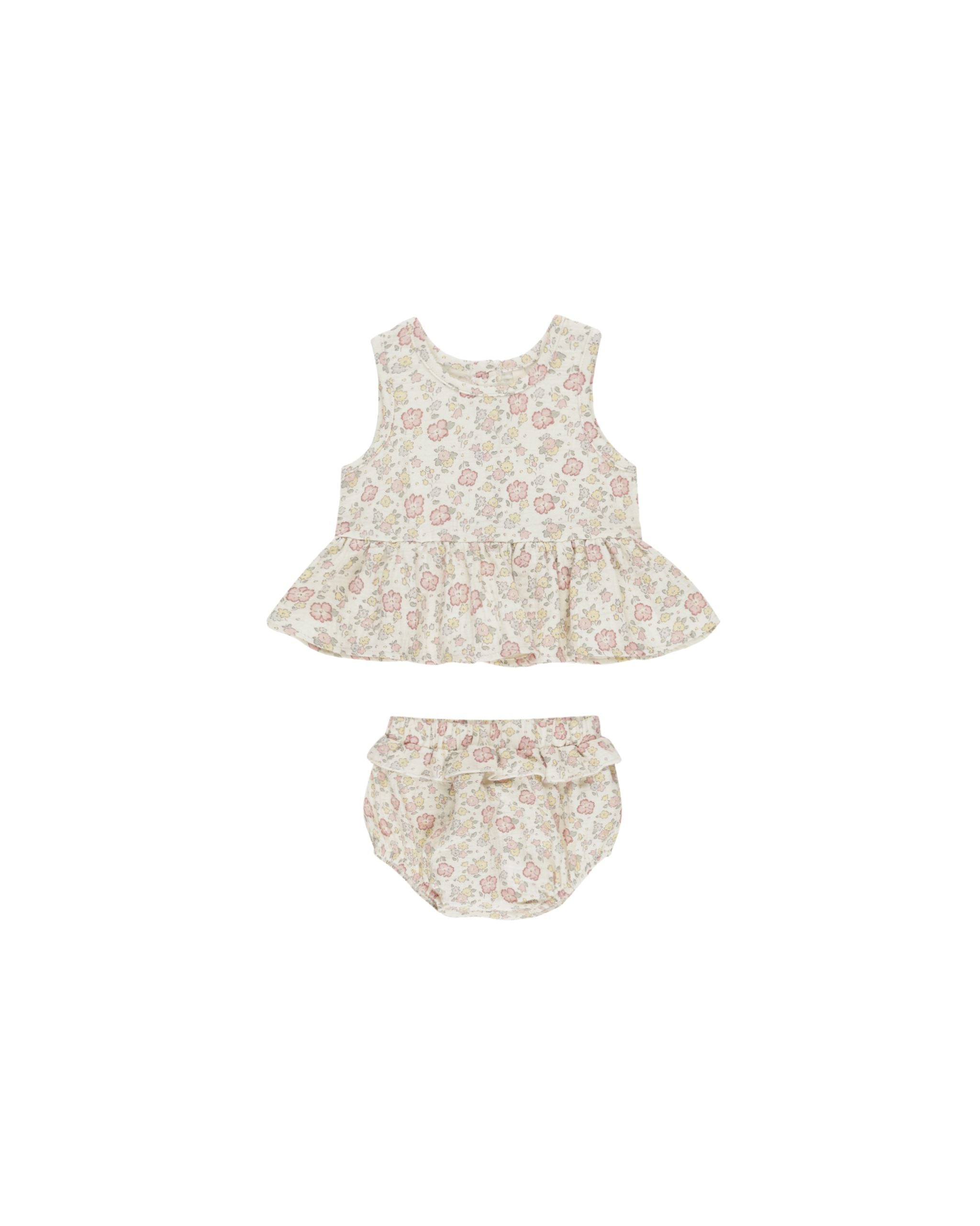 Sleeveless Peplum Set || Bloom 