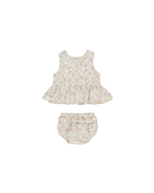 Sleeveless Peplum Set || Bloom 