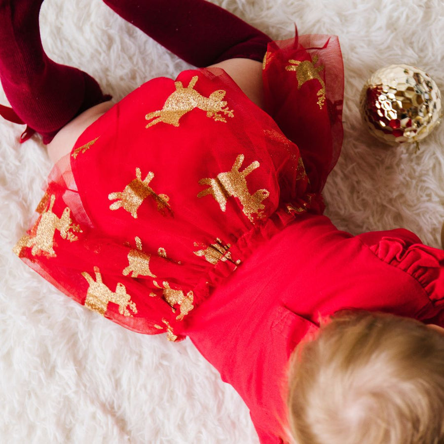 Reindeer Long Sleeve Tutu