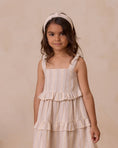 Load image into Gallery viewer, Model Wearing Rylee & Cru Ruffle Swing Dress || Summer Stripe
