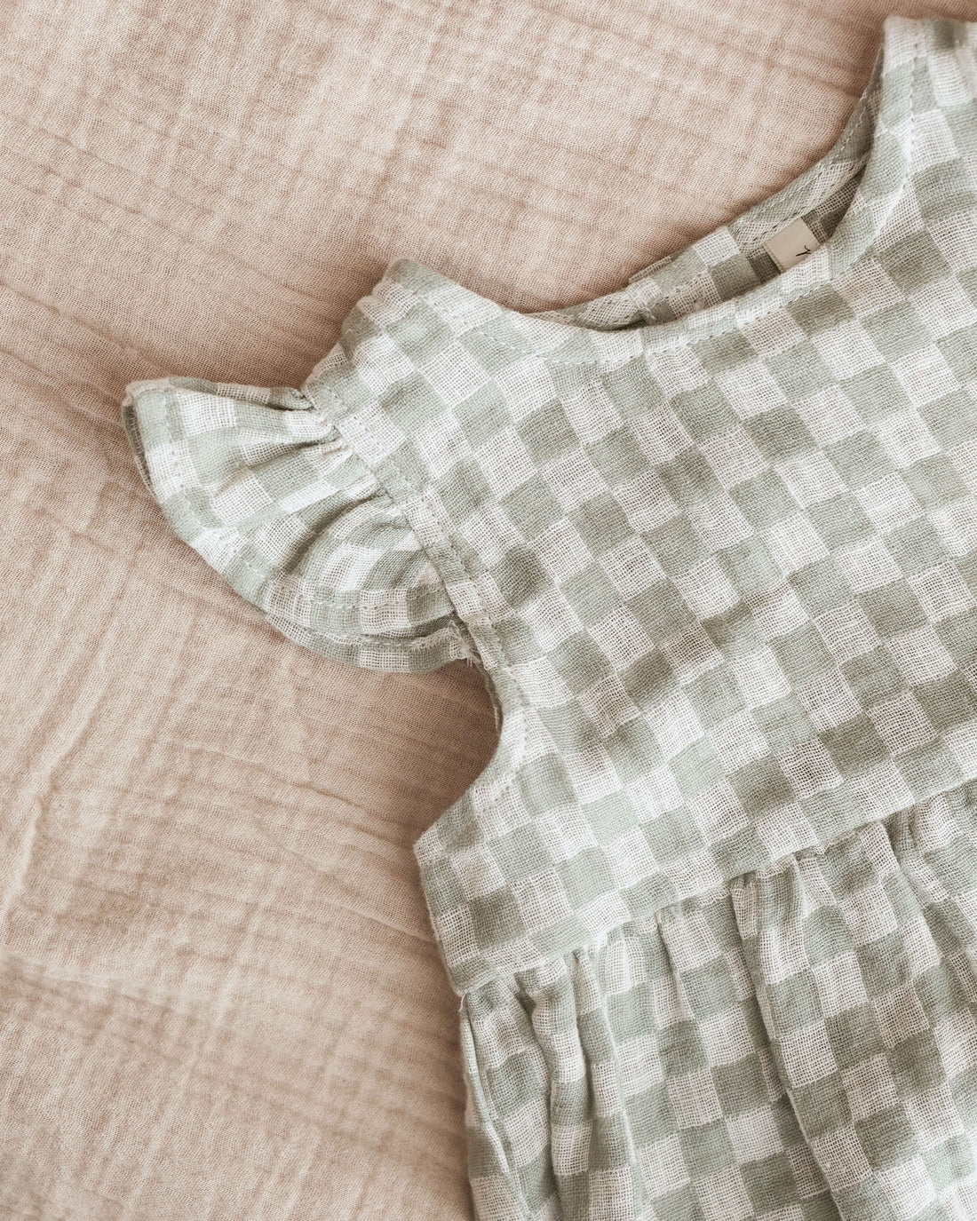 Rylee & Cru Amelia Romper || Sage Check Details