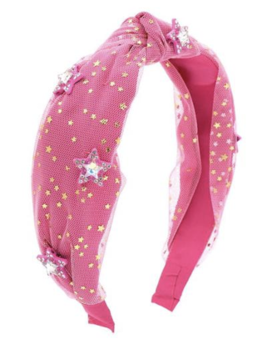 Tulle Star Print Knot Headband