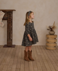 Load image into Gallery viewer, Young girl wearing Rylee + Cru Freya Dress Forest Floral
