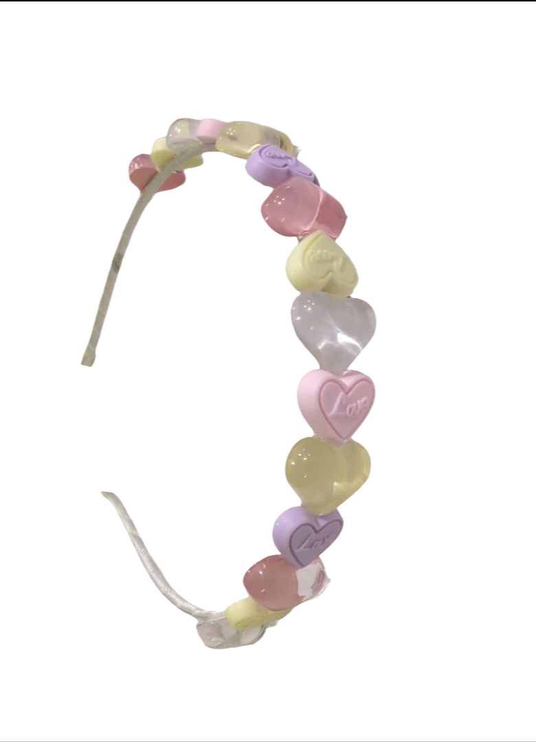 Bari Lynn Crystalized Heart Headband