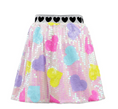 Load image into Gallery viewer, Candy Hearts Sequin Skirt
