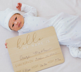 Load image into Gallery viewer, Fill In Birth Announcement Photo Prop
