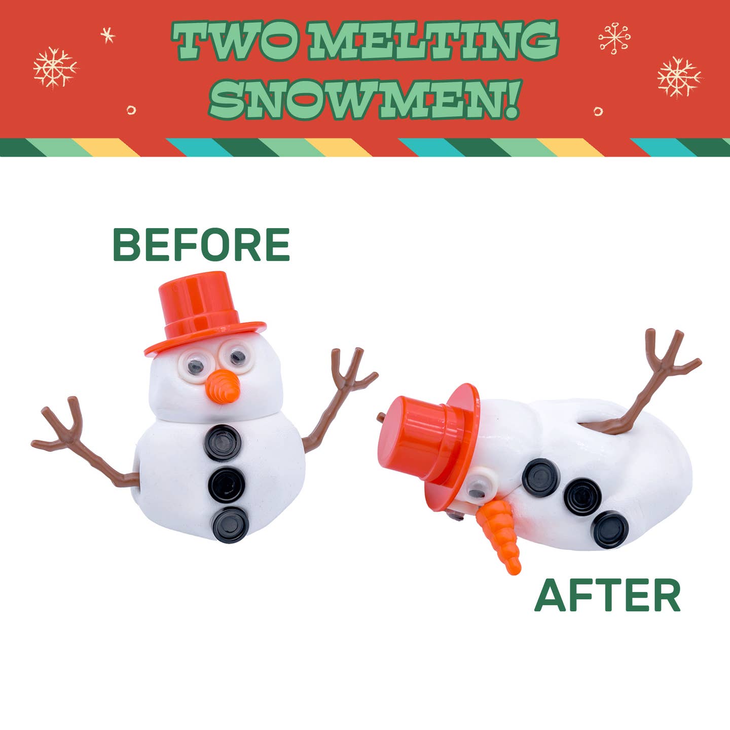 Toysmith Melting Snowman Putty/Slime Kit, Reusable, Christmas, Winter example