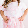 Load image into Gallery viewer, Model Wearing Sweet Wink Big Sister Bow Short Sleeve T-Shirt - Kids Clothing - Family
