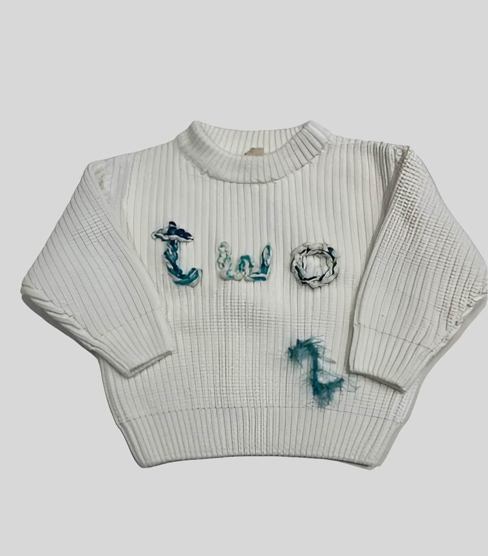 Handmade "two" Sweater