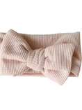 Load image into Gallery viewer, Chunky Waffle Bow Headband
