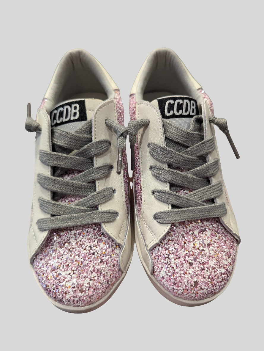 Pink Glitter Sneakers