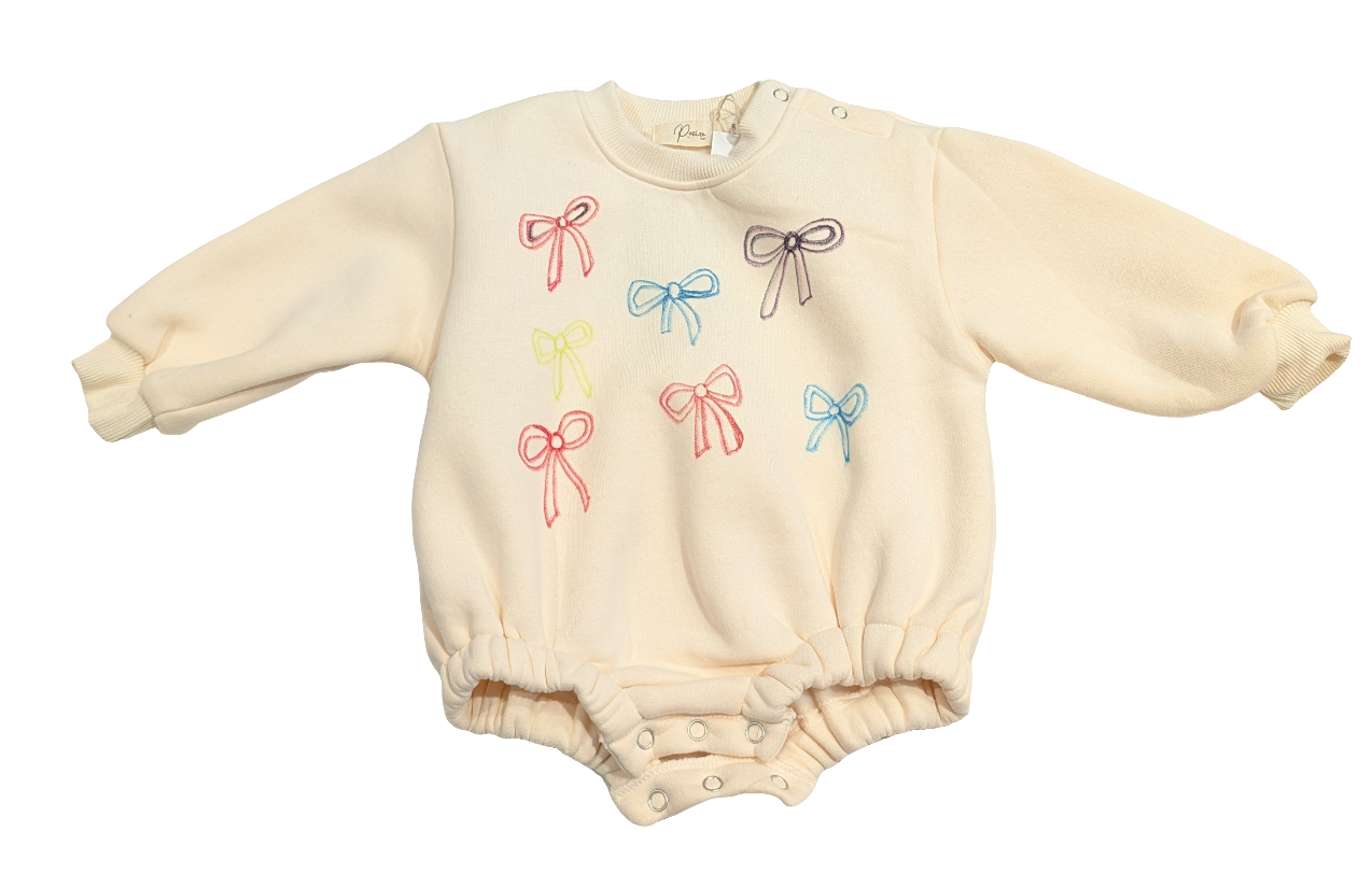 Oh Baby Bows Fleece Bubble