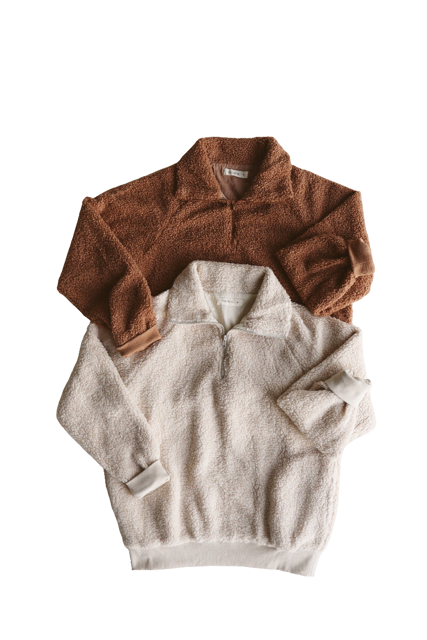 Axel & Rose Adult Teddy Sherpa cream and brown 