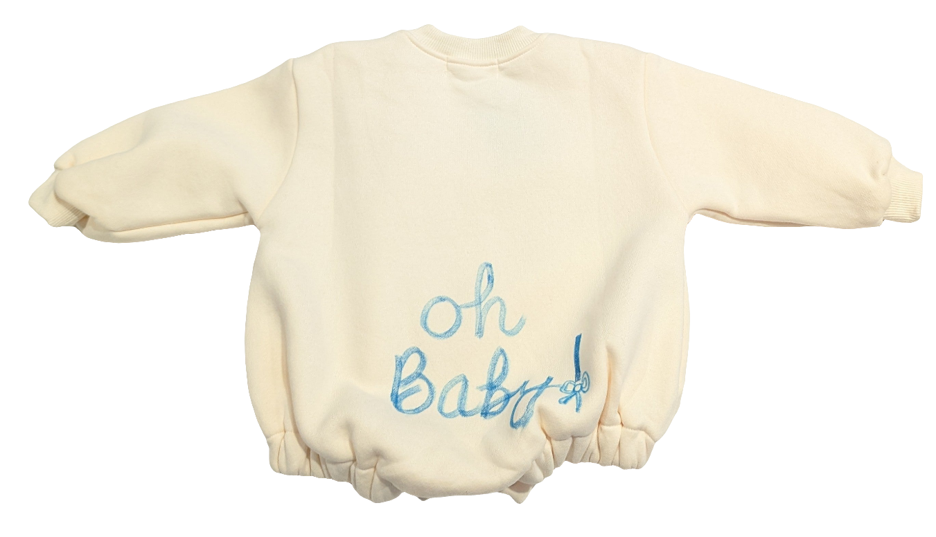 Oh Baby Bows Fleece Bubble