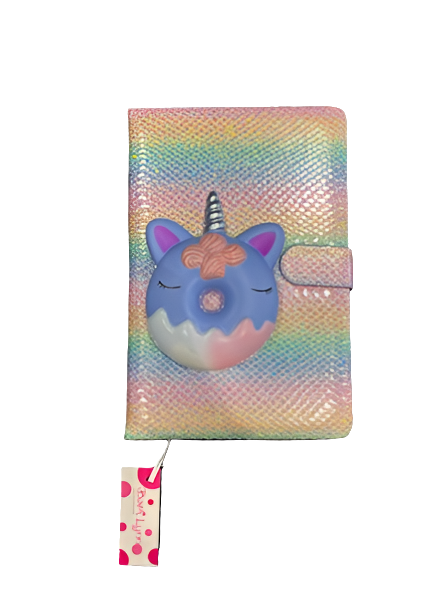 Caticorn Donut Squishy Notebook