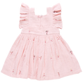 Load image into Gallery viewer, Pink Chicken Girls Elsie Dress - Ballerina Embroidery Back
