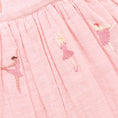 Load image into Gallery viewer, Pink Chicken Girls Elsie Dress - Ballerina Embroidery Details
