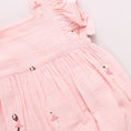 Load image into Gallery viewer, Pink Chicken Baby Girl Elsie Bubble - Ballerina Embroidery Details
