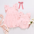 Load image into Gallery viewer, Pink Chicken Baby Girl Elsie Bubble - Ballerina Embroidery Sibling Set
