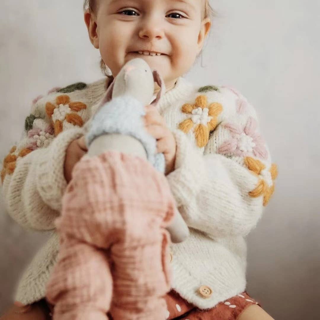 Model Wearing Annie & Charles® Sunflower Cardigan