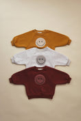 Load image into Gallery viewer, Sherpa Smiley Crew Neck
