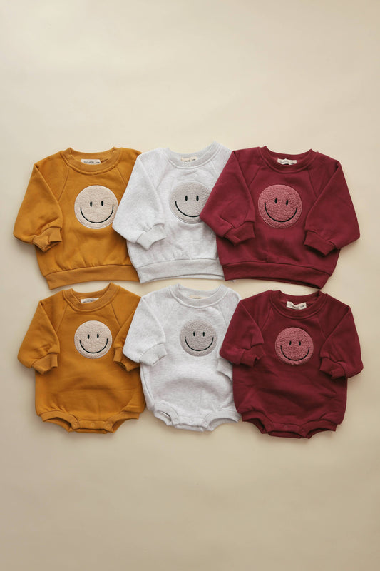 Sherpa Smiley Crew Neck