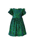 Load image into Gallery viewer, Emerald Shimmer Party Dress
