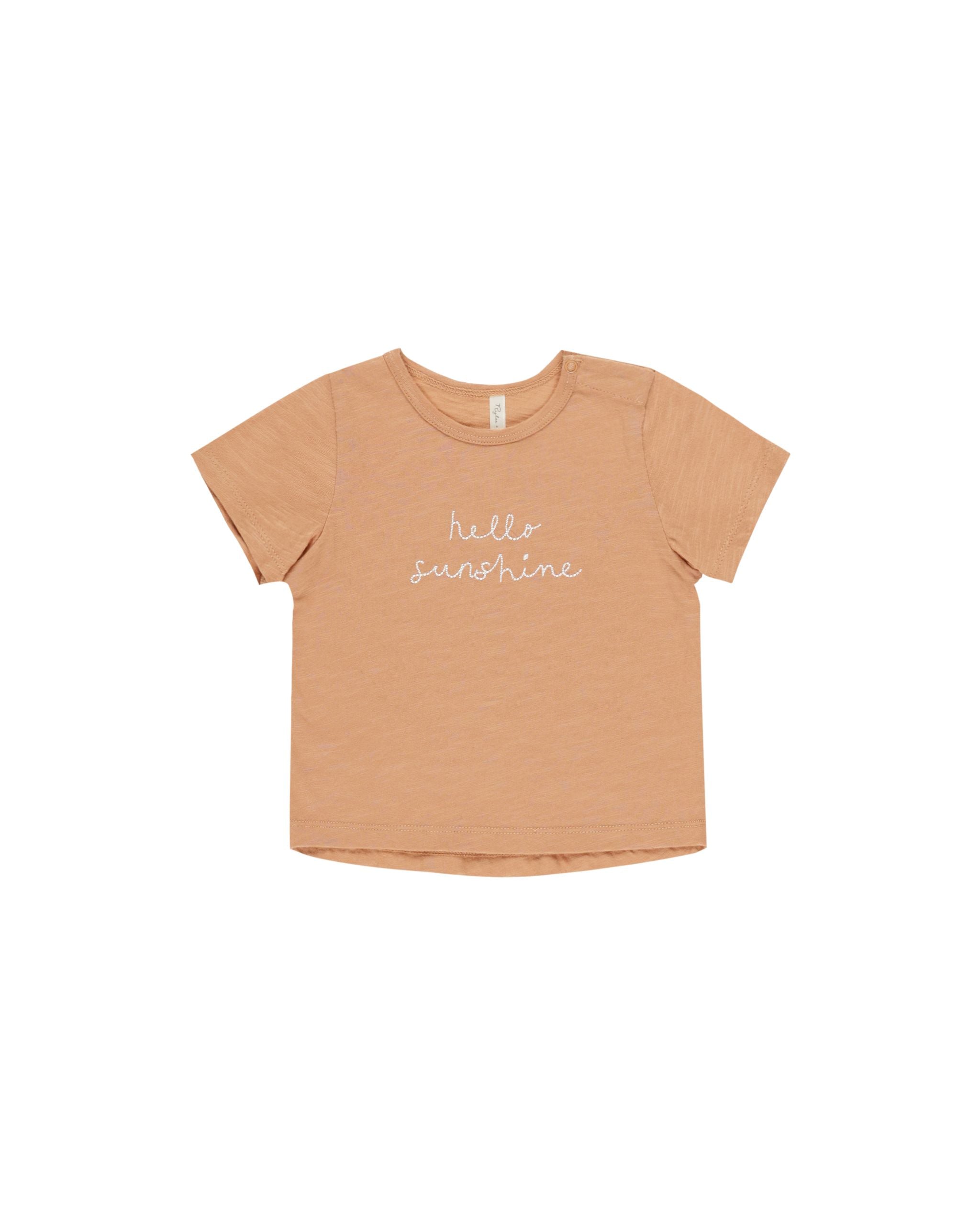 Rylee & Cru Basic Tee || Hello Sunshine