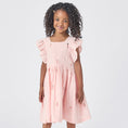 Load image into Gallery viewer, Model Wearing Pink Chicken Girls Elsie Dress - Ballerina Embroidery
