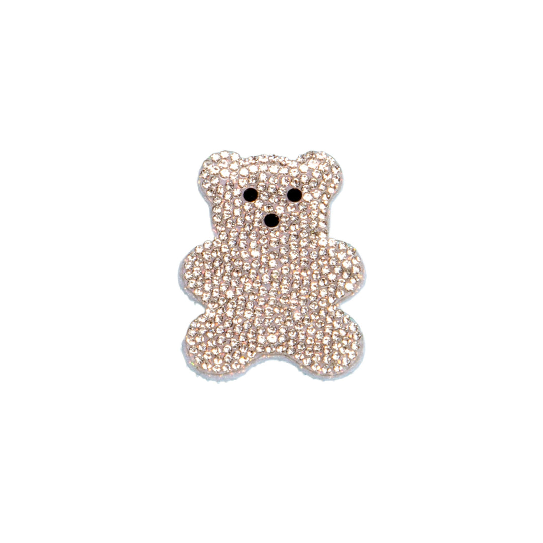 Becco Bears Gummy Bear Rhinestone Patch (Silver)