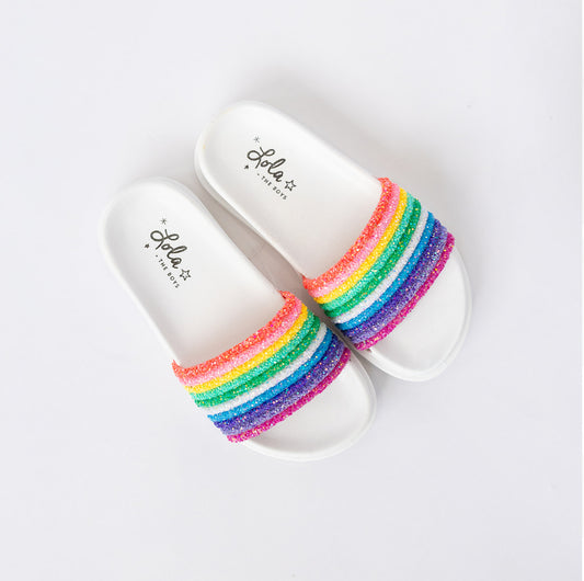 Glitter Rainbow Slides