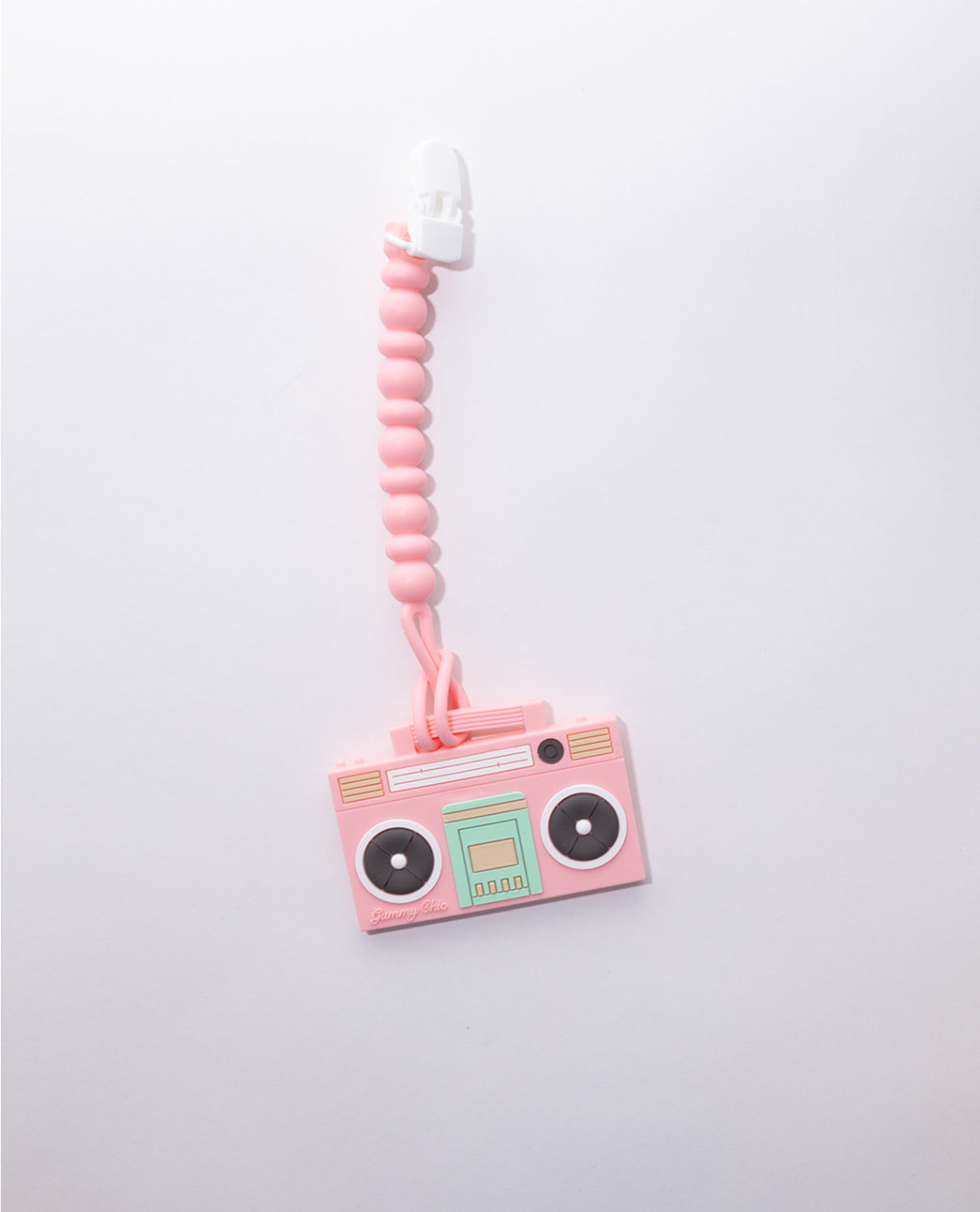 Boom Box Teether w/Clip