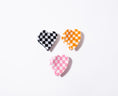 Load image into Gallery viewer, Checkered Heart Clip Assortment
