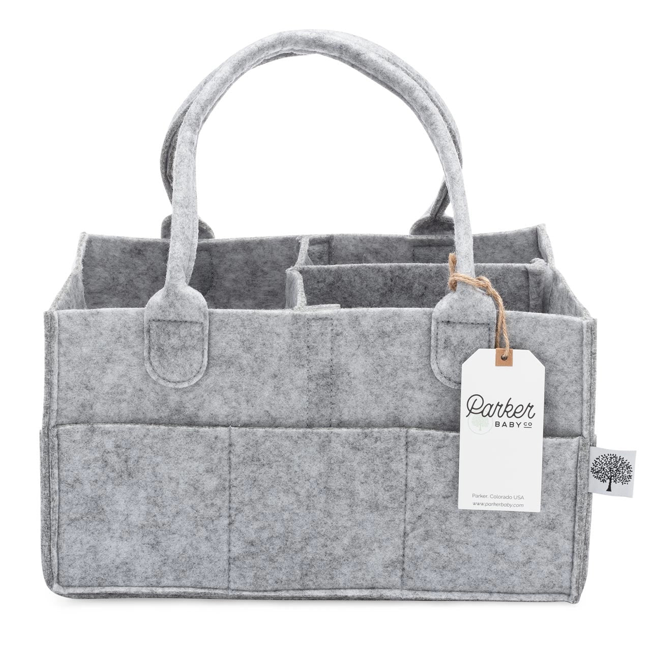 Grey Diaper Caddy