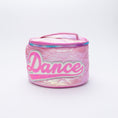 Load image into Gallery viewer, “Dance” Quilted Metallic Round Glam Bag
