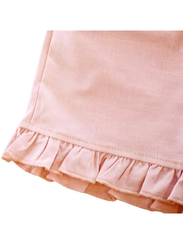 Ruffle Hem Shorts