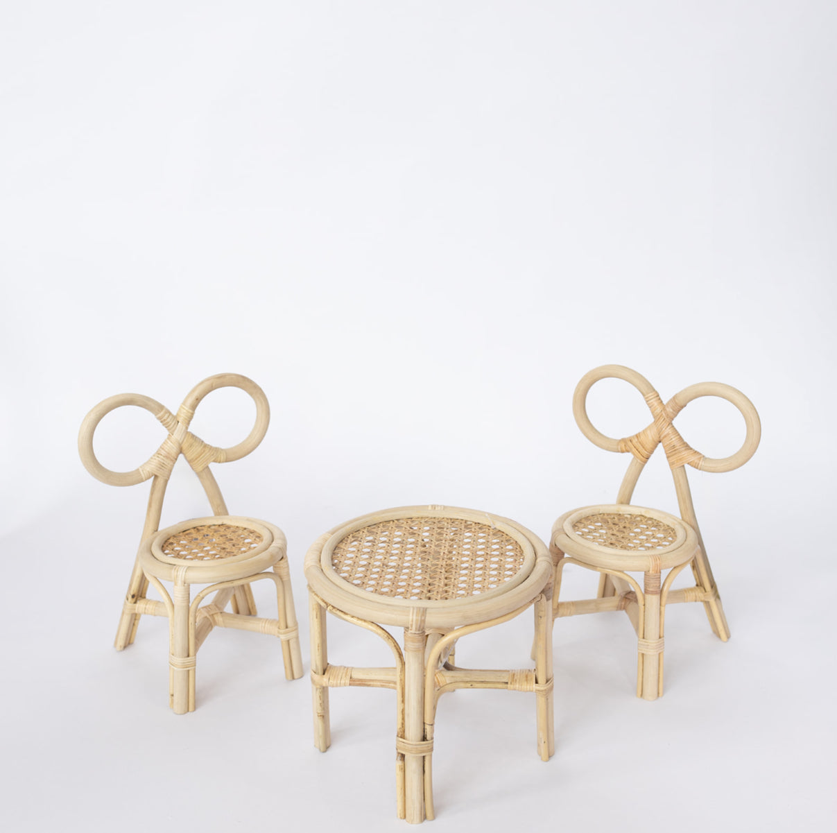 Mini Bow Table & Chairs Set