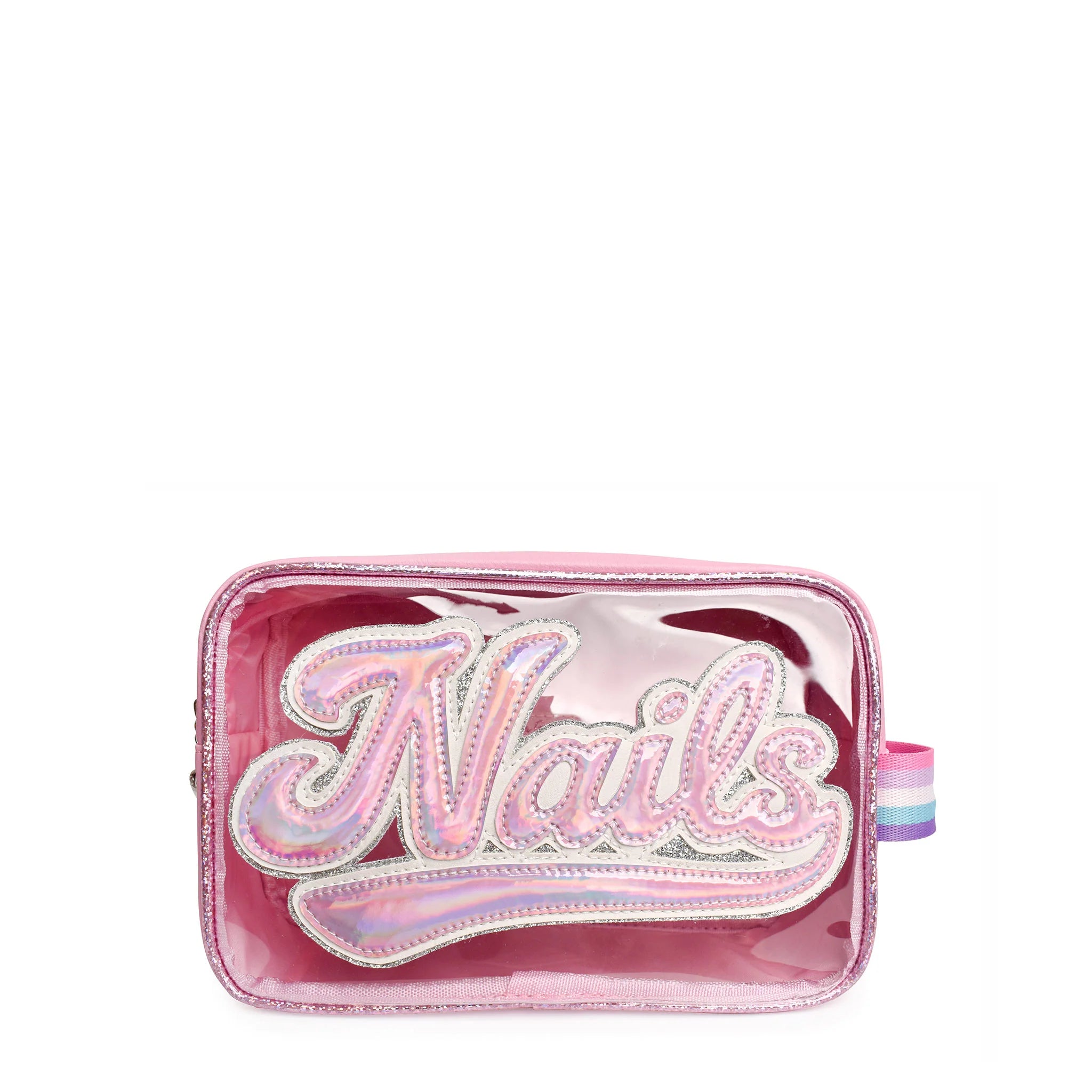 “Nails” Pink Peekaboo Pouch