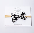 Load image into Gallery viewer, Checkered Hand Tied Nylon Headband
