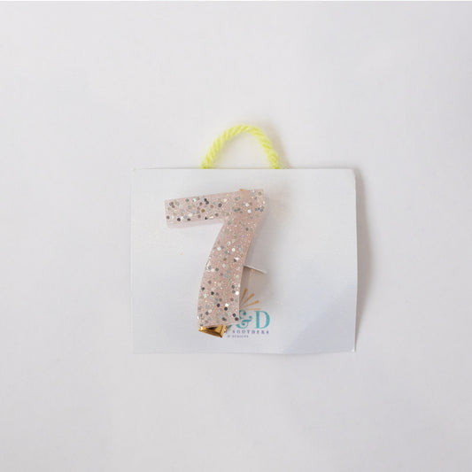 Sparkle Number Clips