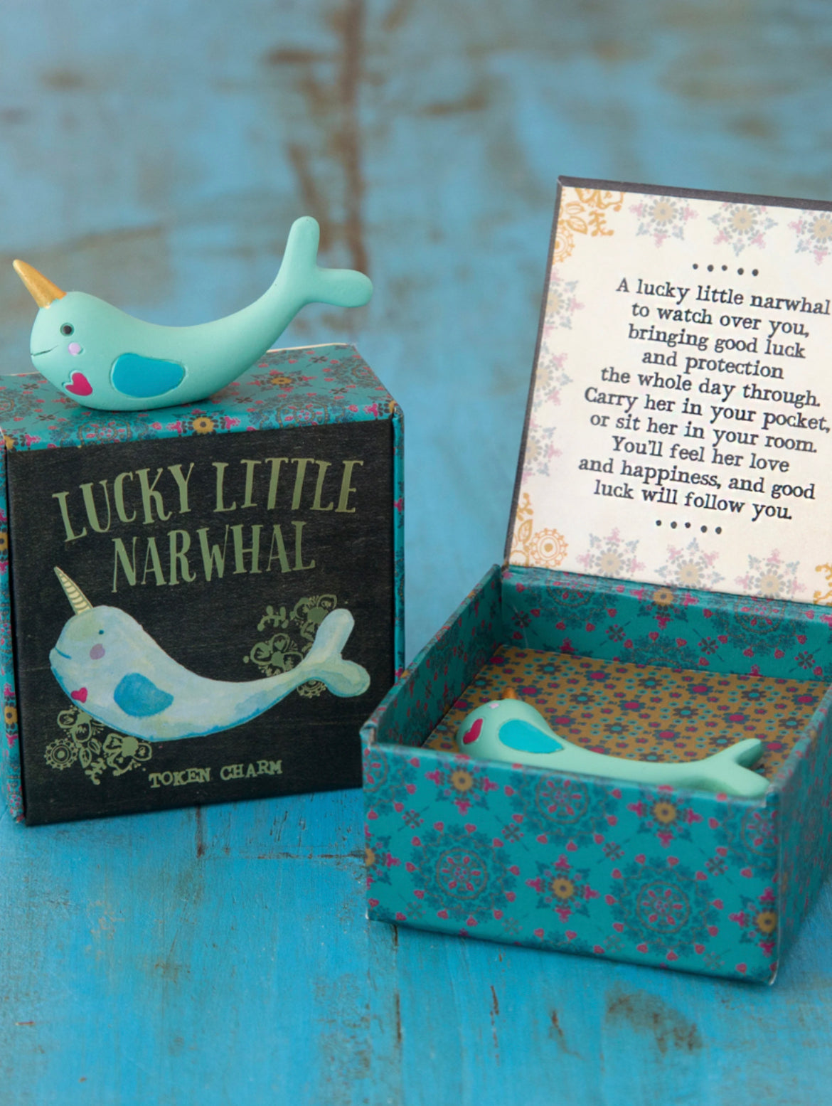 Lucky Narwhal Keepsake Charm