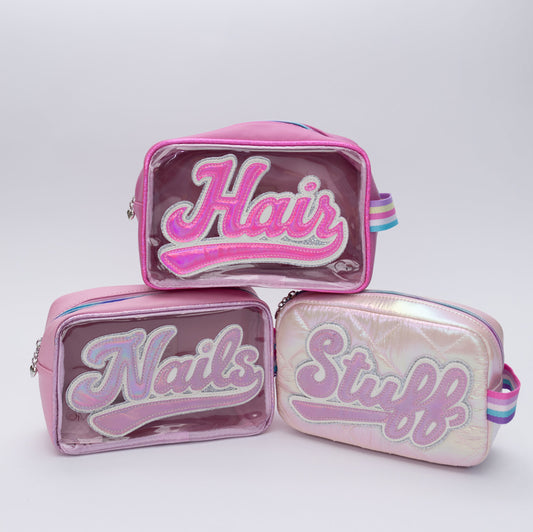 “Hair” Pink Peekaboo Pouch