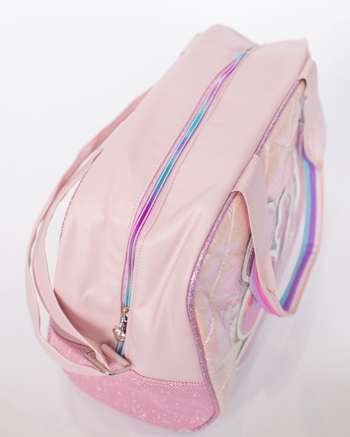 “Stuff” Metallic Pink Duffle