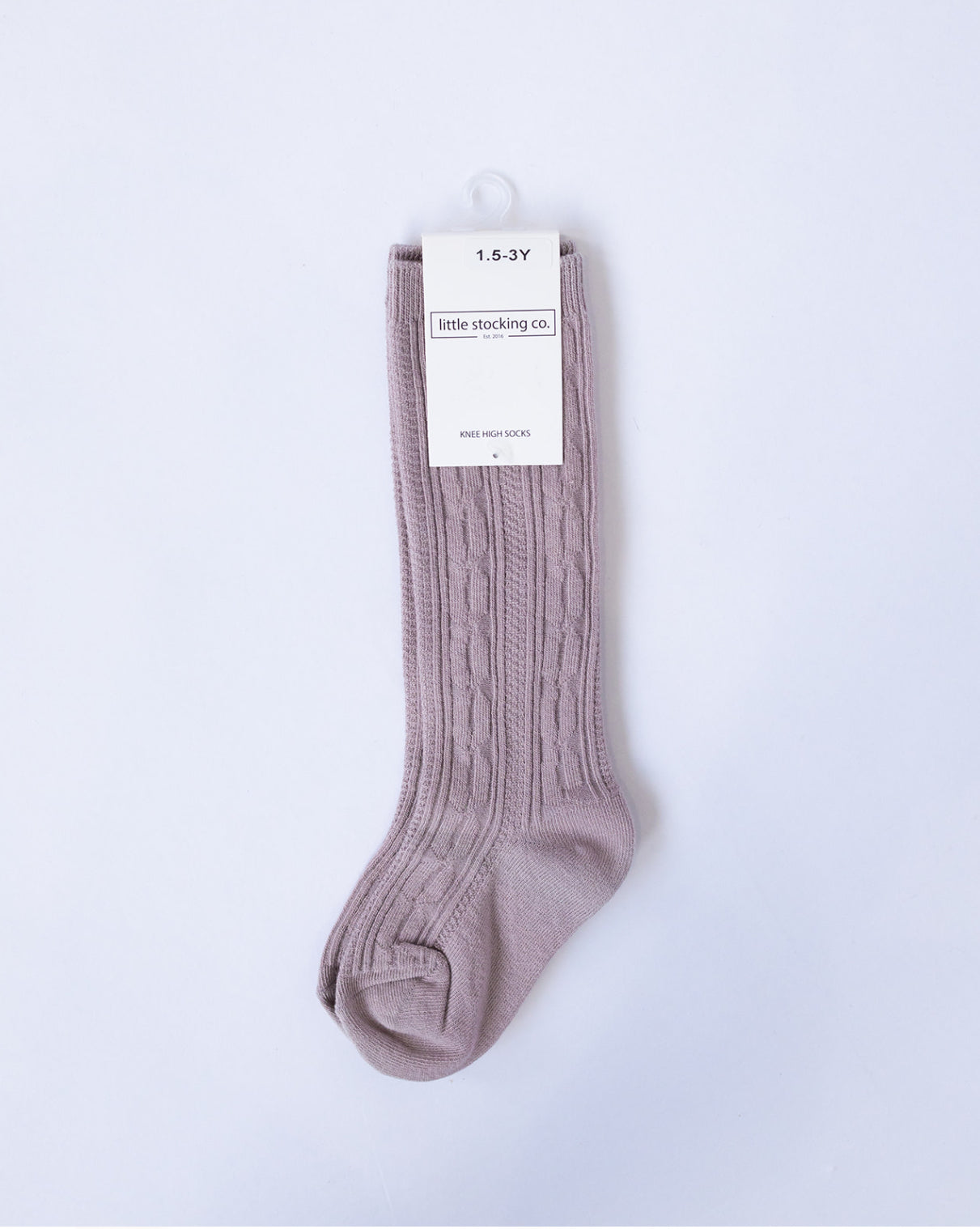 Cable Knit Knee High Socks