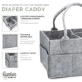 Load image into Gallery viewer, Grey Diaper Caddy
