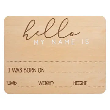 Fill In Birth Announcement Photo Prop