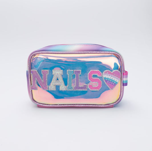 “Nails” Glazed Peekaboo Pouch