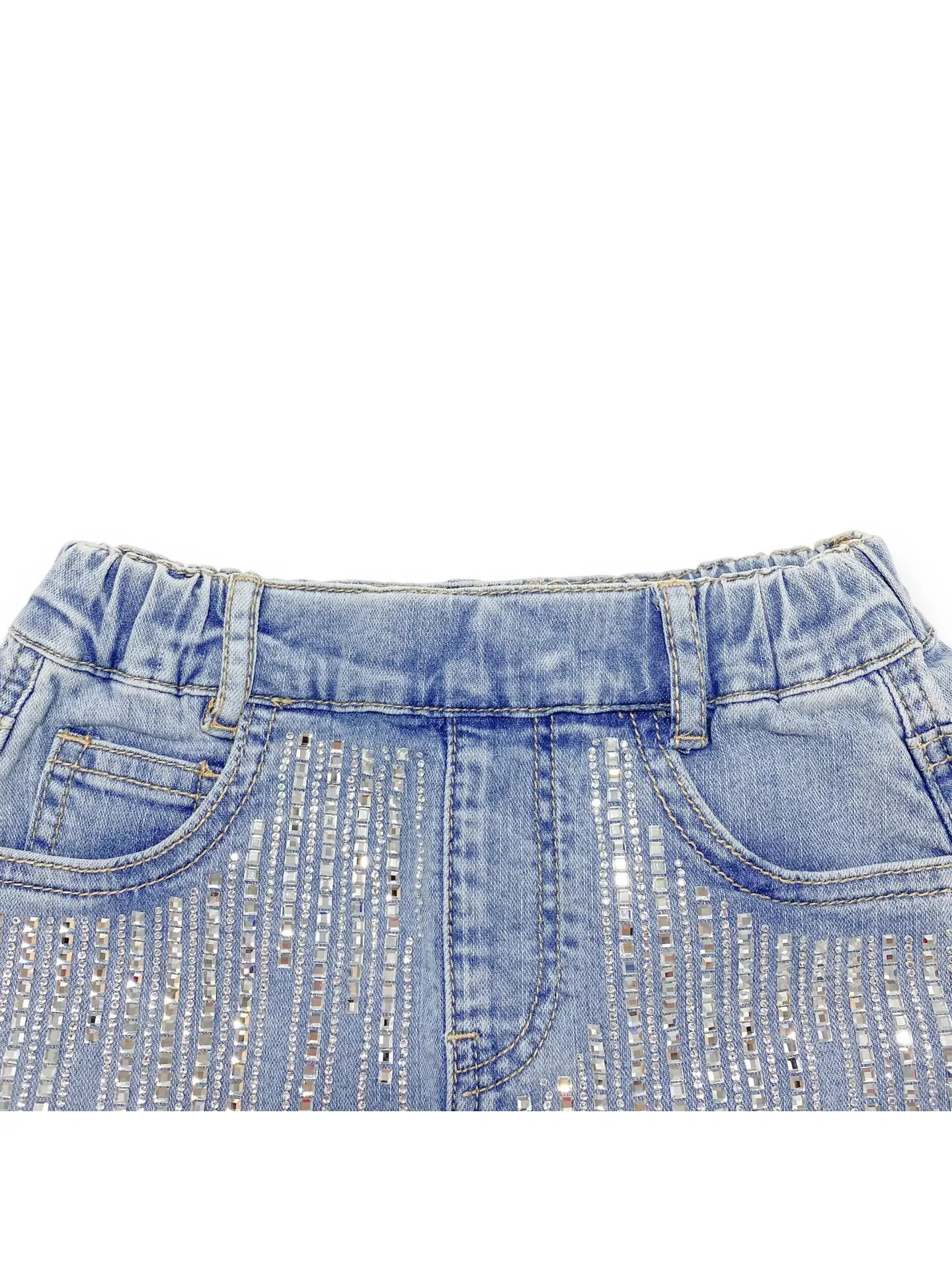 Silver Stone Denim Skort